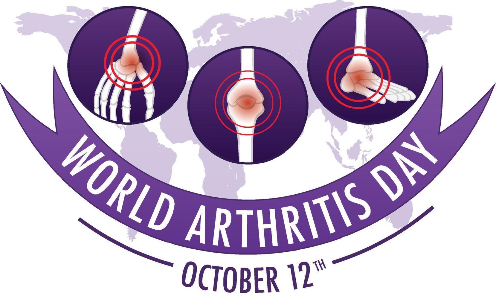 World Arthritis Day Poster Design vector