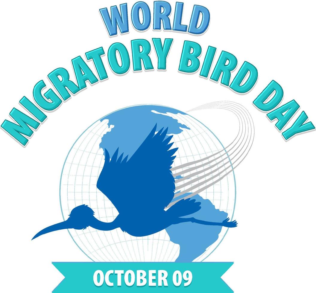 World Migratory Bird Day Banner Design vector