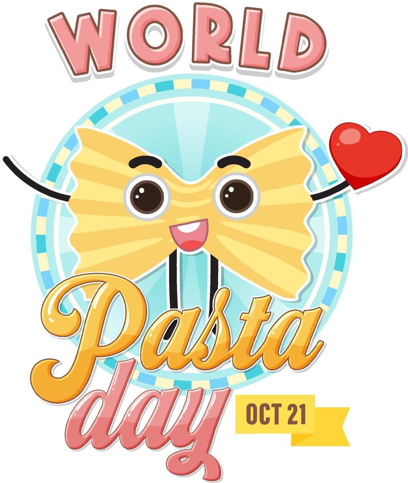 World Pasta Day Banner Design vector
