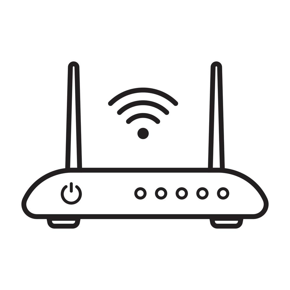 wireless router repeater icon vector for graphic design, logo, web site, social media, mobile app, ui illustration