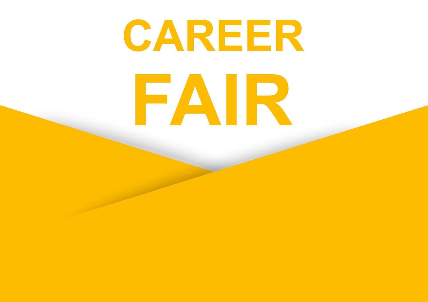 Career fair banner vector with copy space for business, marketing, flyers, banners, presentations and posters. illustration