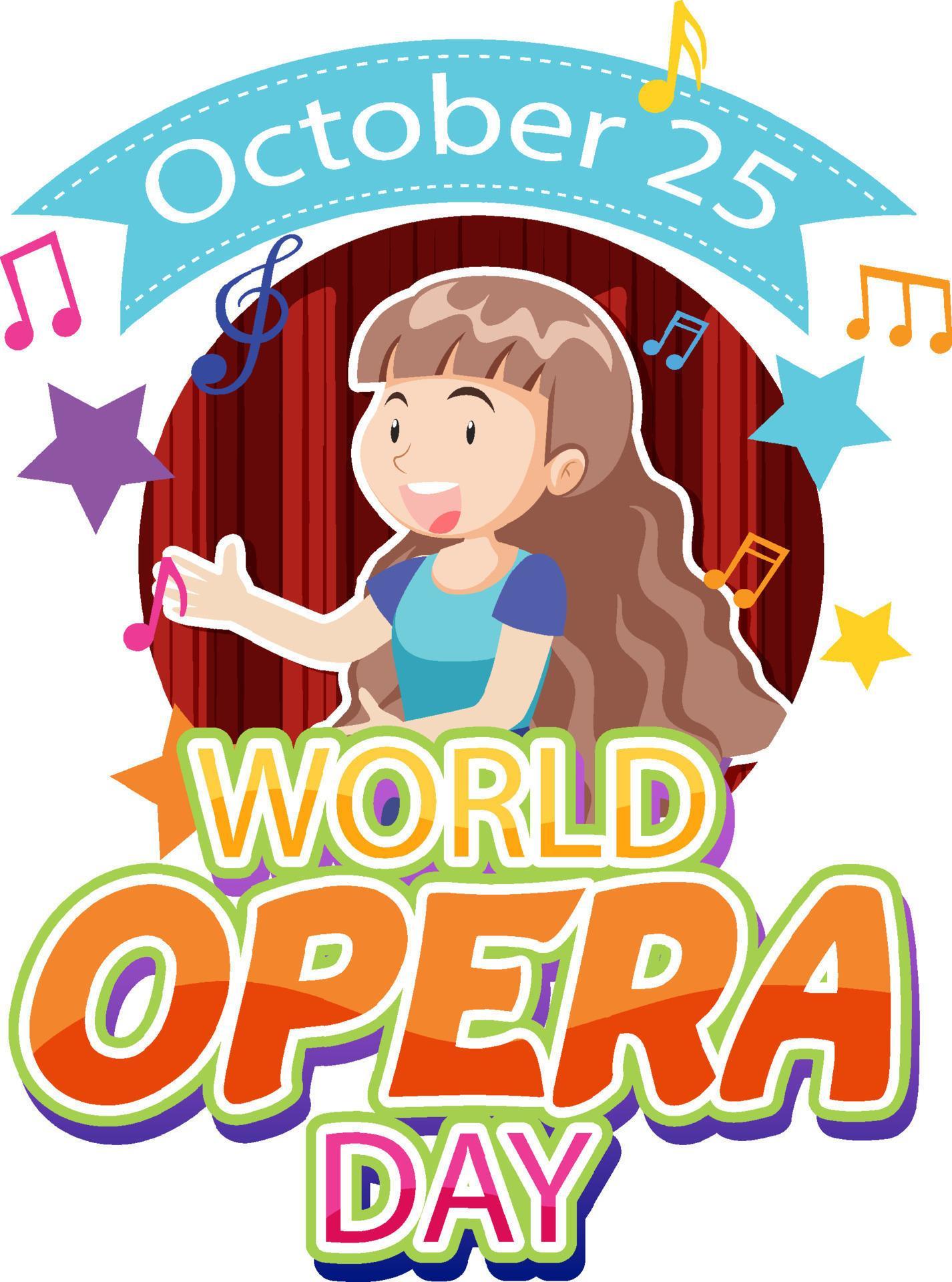 World Opera Day Poster Design 10518860 Vector Art at Vecteezy