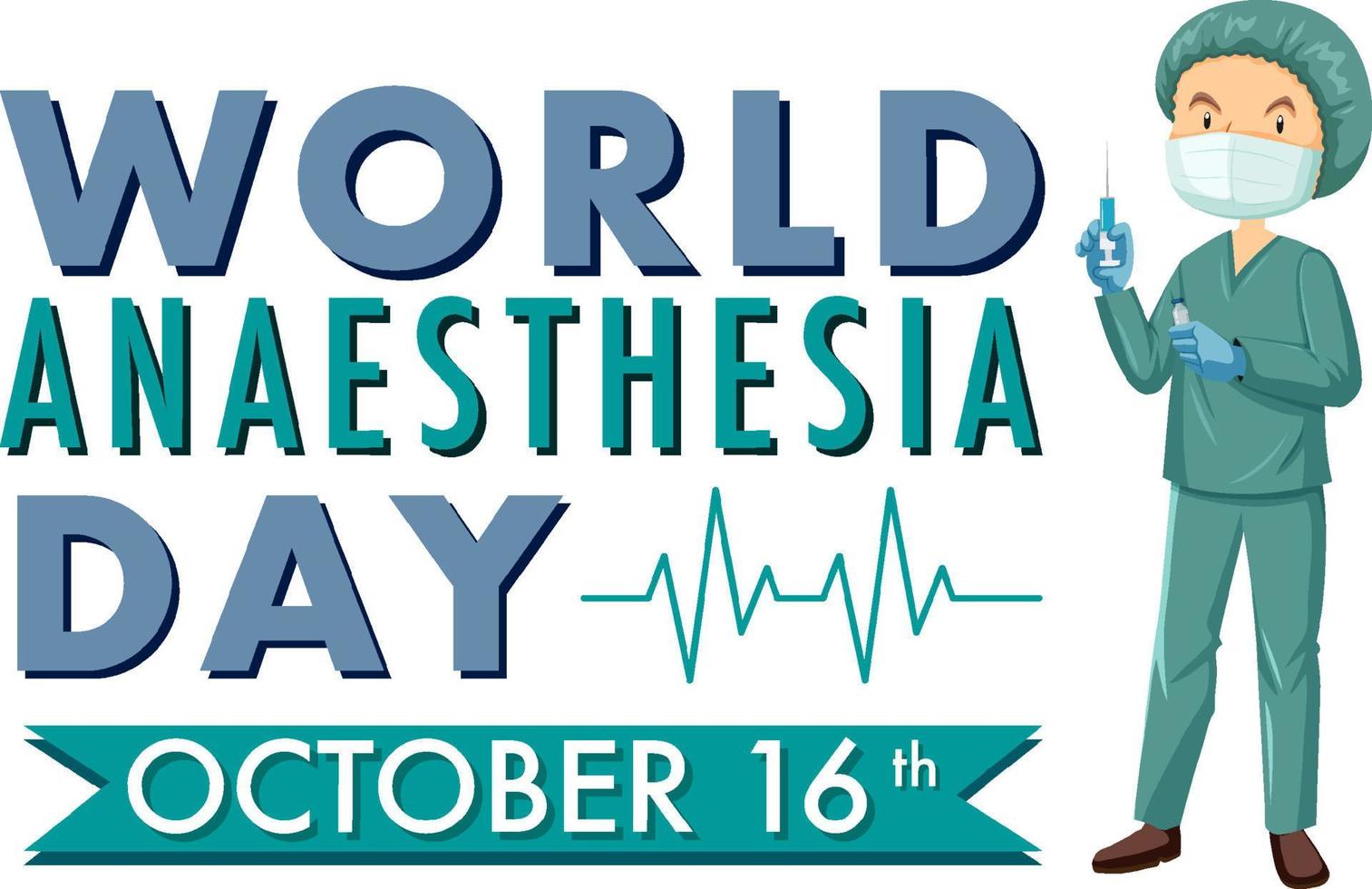 World Anaesthesia Day Banner Design 10518862 Vector Art at Vecteezy