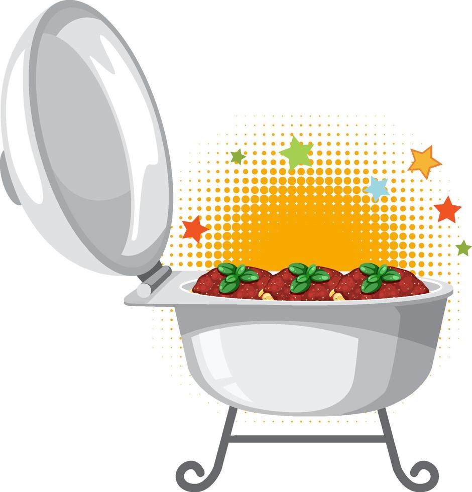 Buffet catering food concept vector