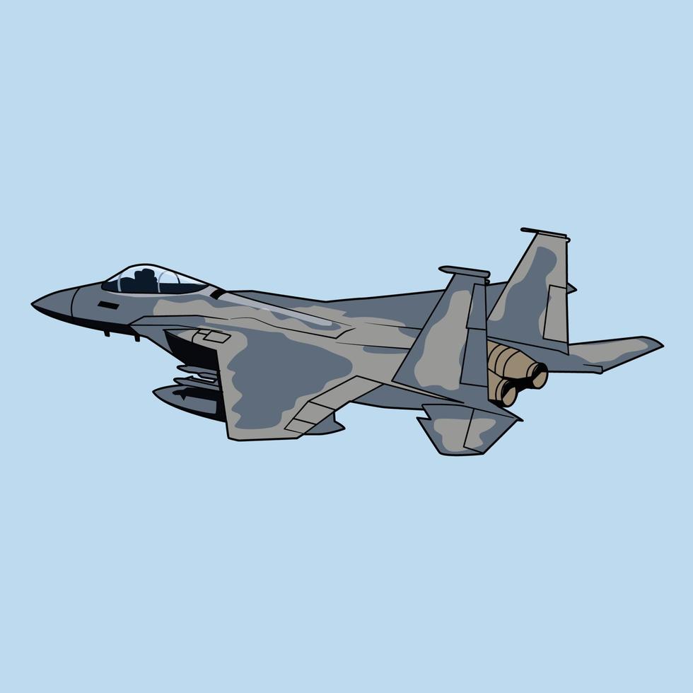 jet fighter illustration vector design