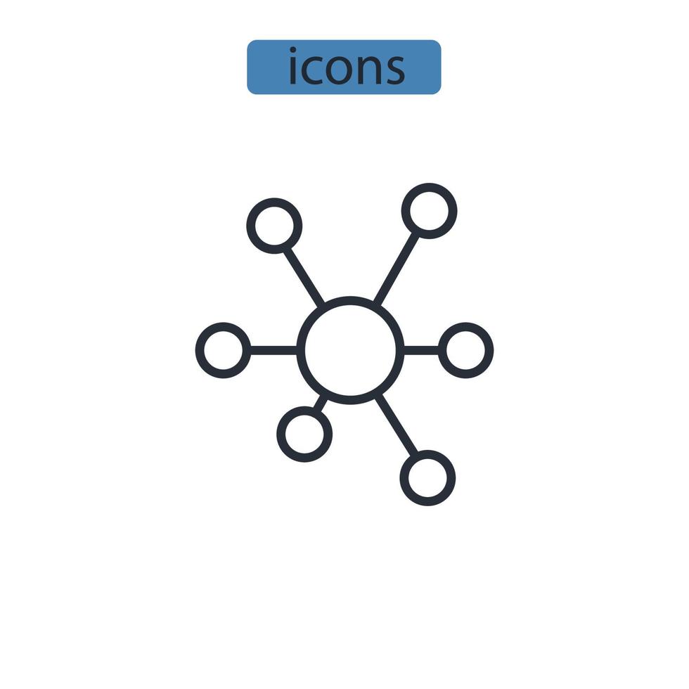 Q learning icons  symbol vector elements for infographic web