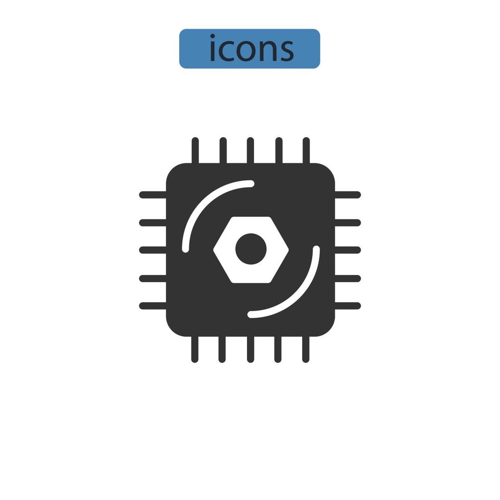 temporal cycle consistency icons  symbol vector elements for infographic web