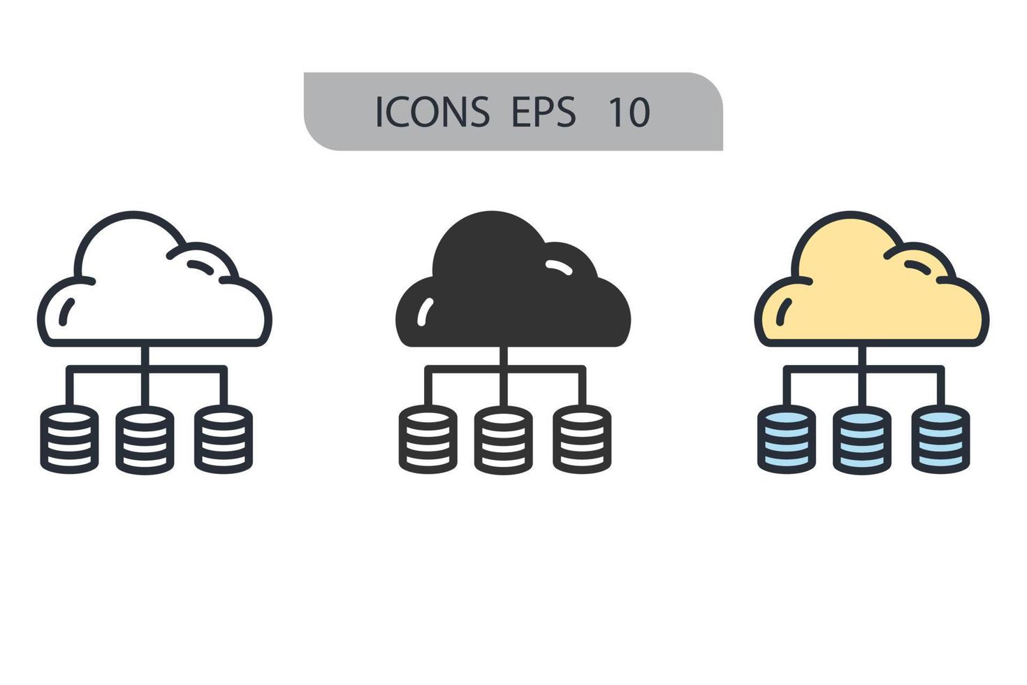 big data icons  symbol vector elements for infographic web