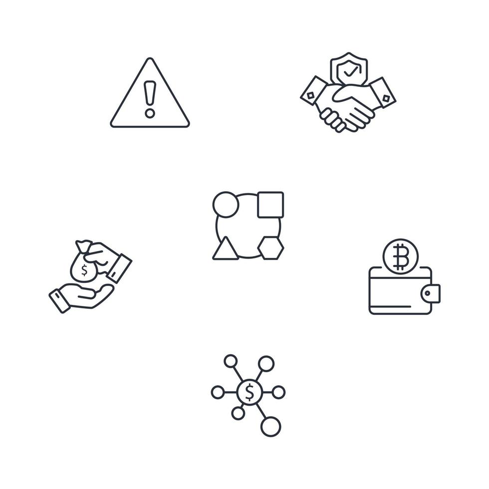 Initial Coin Offering  icons set . Initial Coin Offering  pack symbol vector elements for infographic web