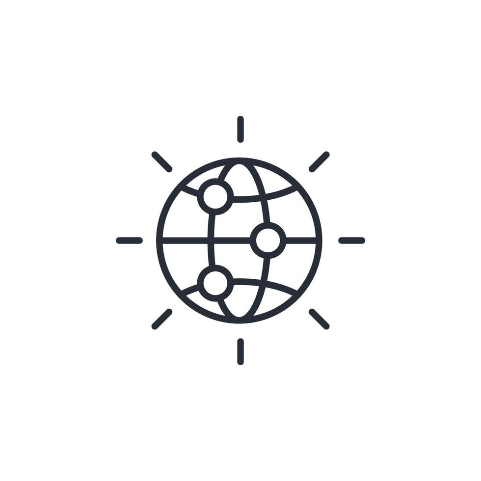 Global networking icons  symbol vector elements for infographic web