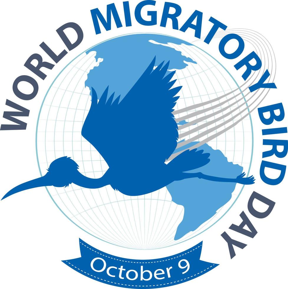 World Migratory Bird Day Banner Concept vector