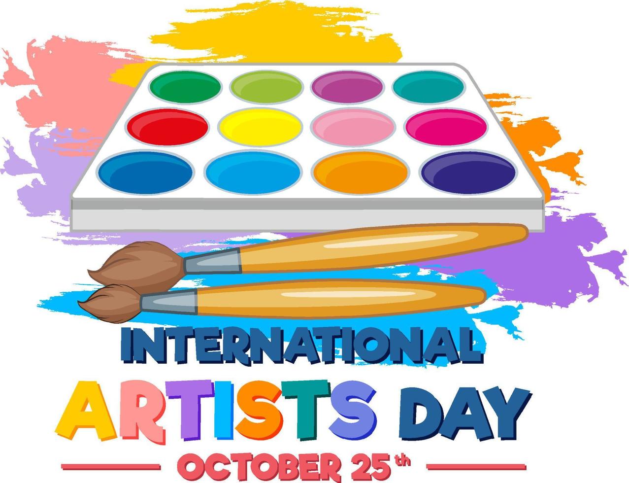 International Artists Day Poster Design 10519529 Vector Art at Vecteezy