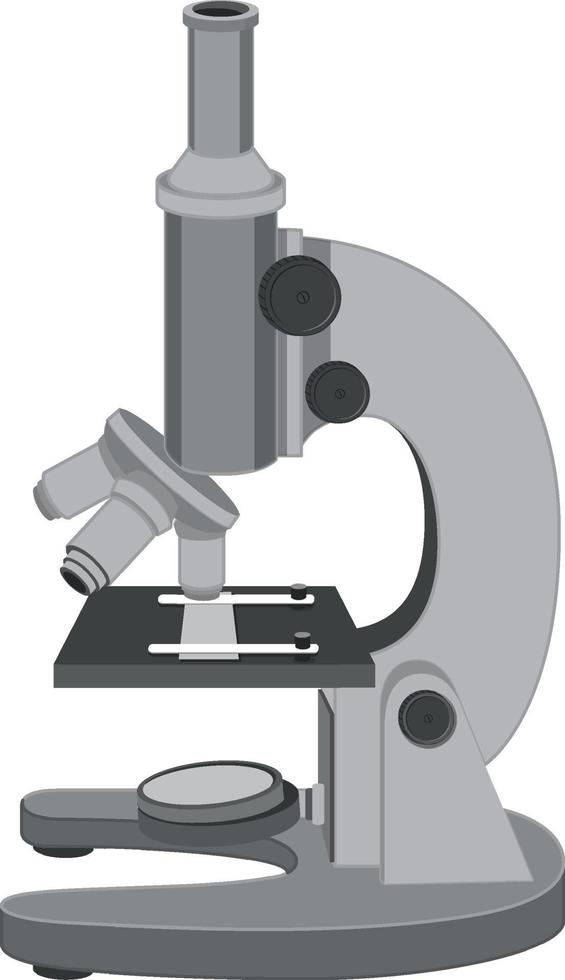 un microscopio sobre fondo blanco vector