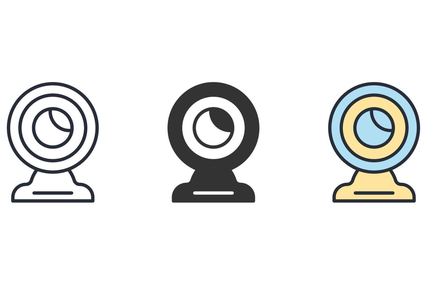 camera icons  symbol vector elements for infographic web