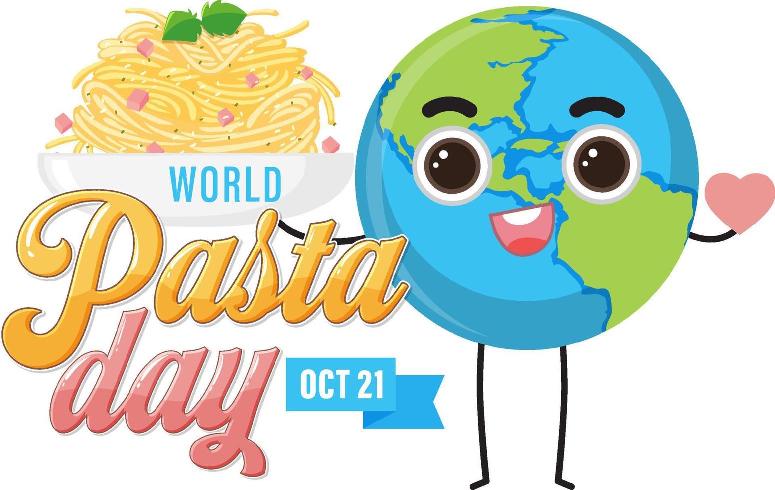 World Pasta Day Banner Design vector