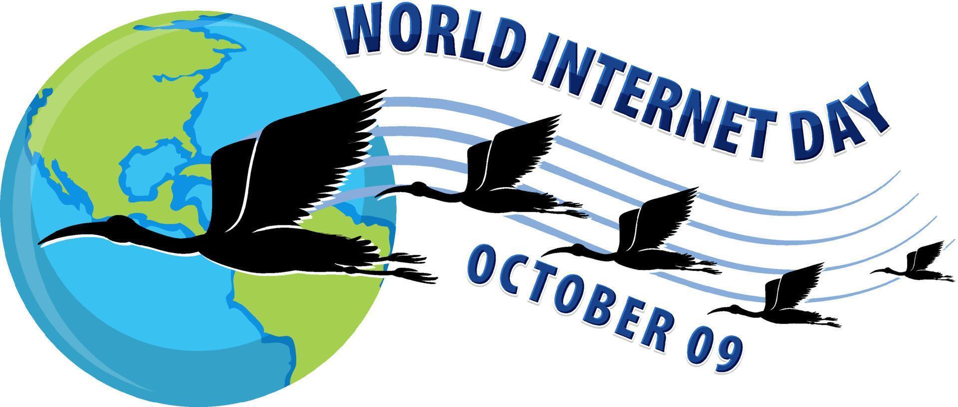 diseño de banner del día mundial de las aves migratorias vector