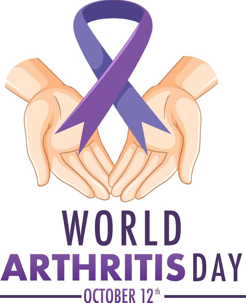 World Arthritis Day Poster Design vector