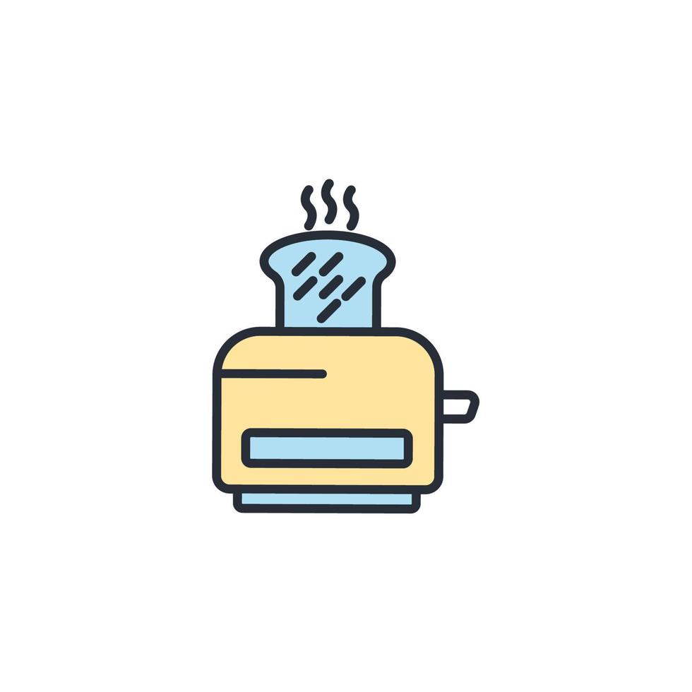 toaster icons  symbol vector elements for infographic web