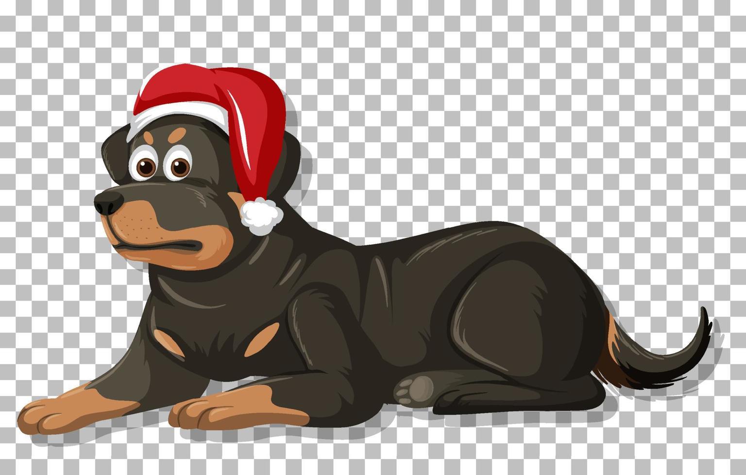 Cute dog on grid background vector