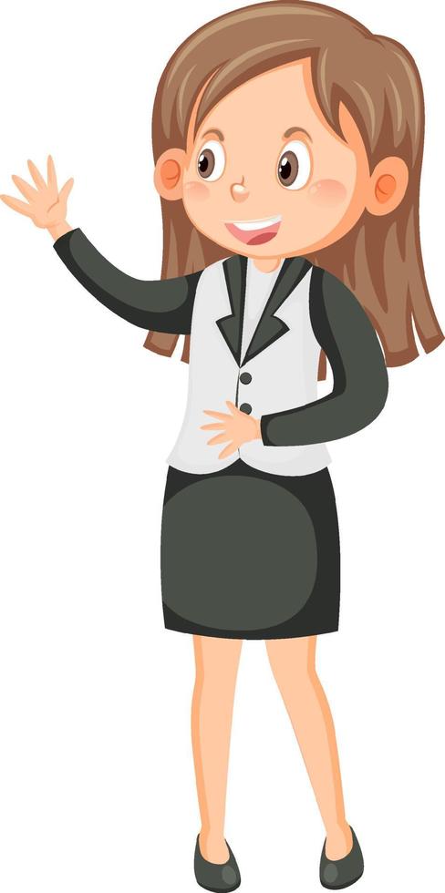 A female teacher cartoon character vector