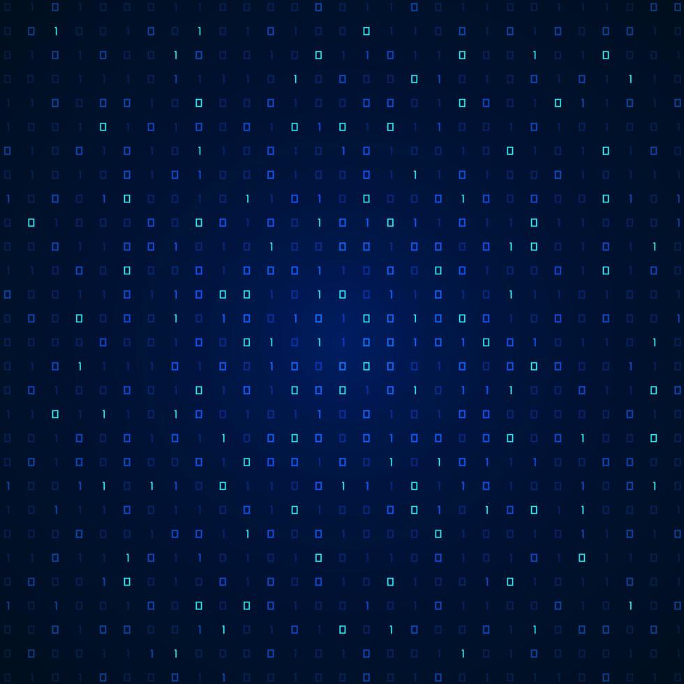 blue binary background vector