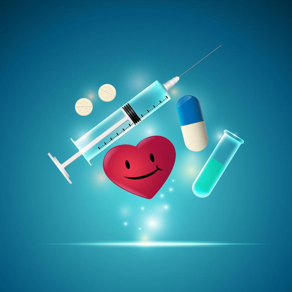 medical object mock up vector