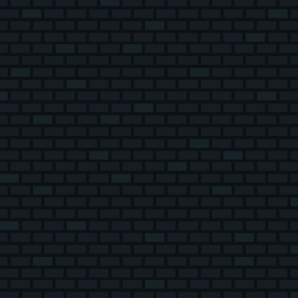 Brick Wall Background. Black Colors. Vector illustration for Your Design.