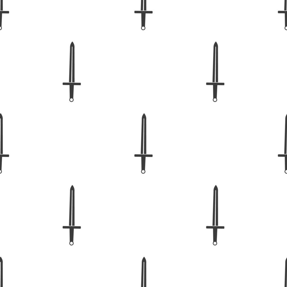 Seamless pattern with simple sword icons. Vector illustration.