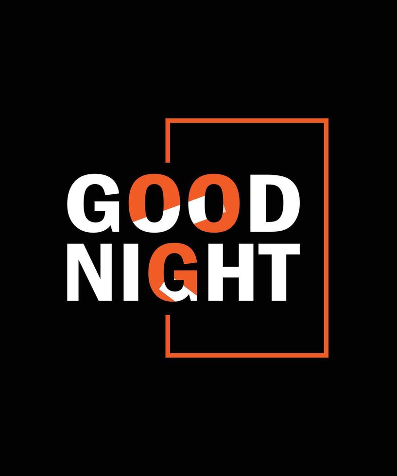 Good Night tee shirt designs vector