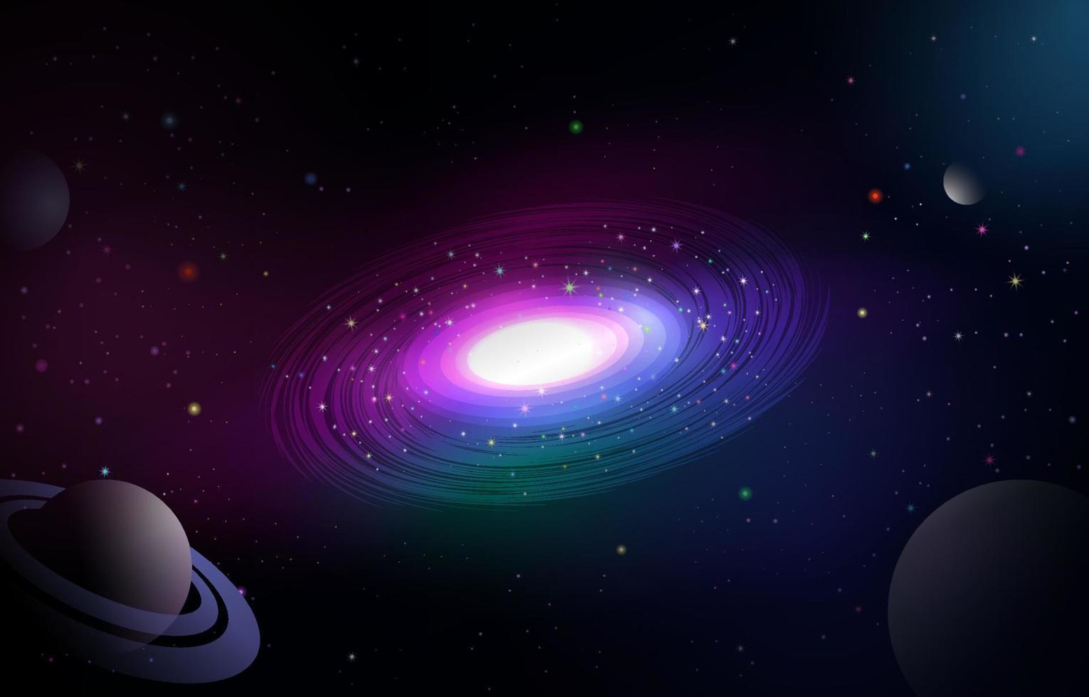 Milky Way Galaxy Background vector