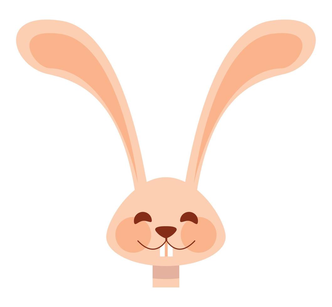 cute rabbit head animal vector