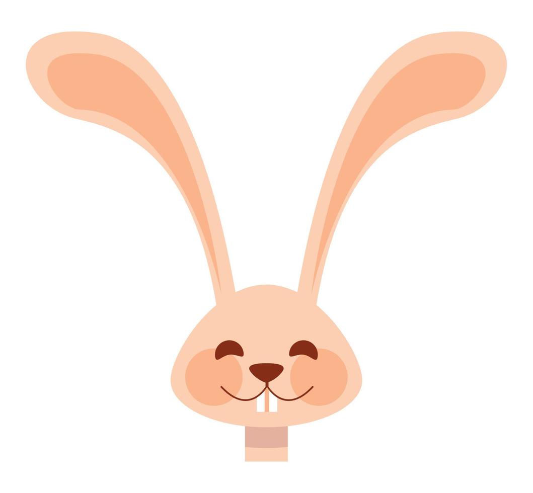 cute rabbit head animal vector