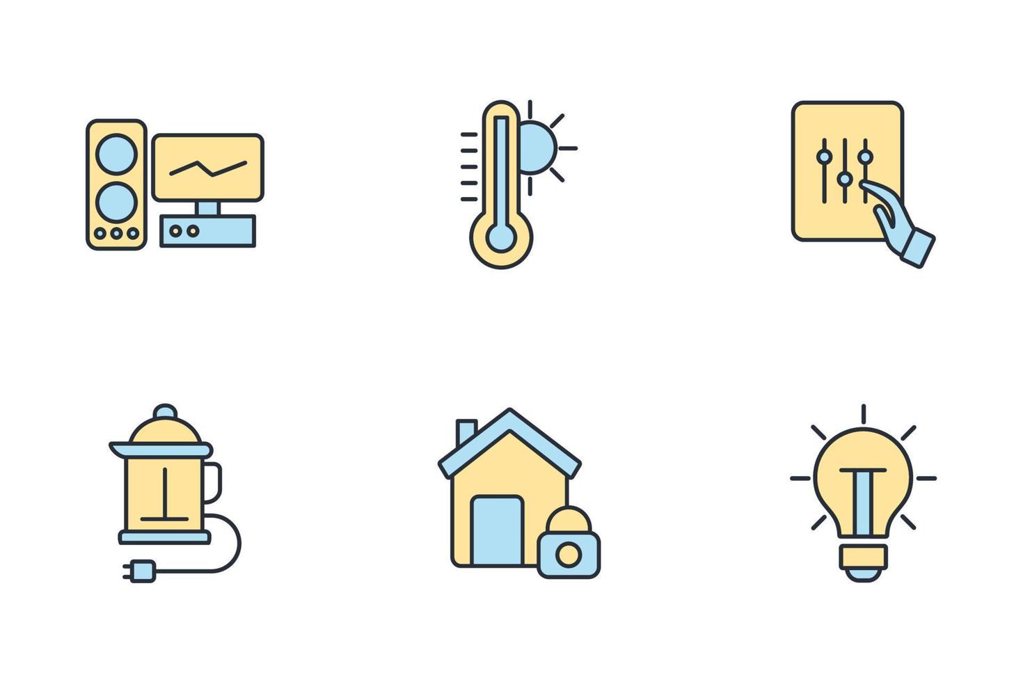 smart home icons set . smart home pack symbol vector elements for infographic web