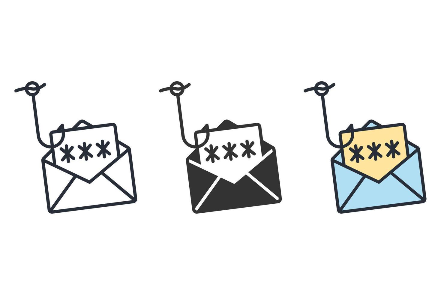 phising icons  symbol vector elements for infographic web
