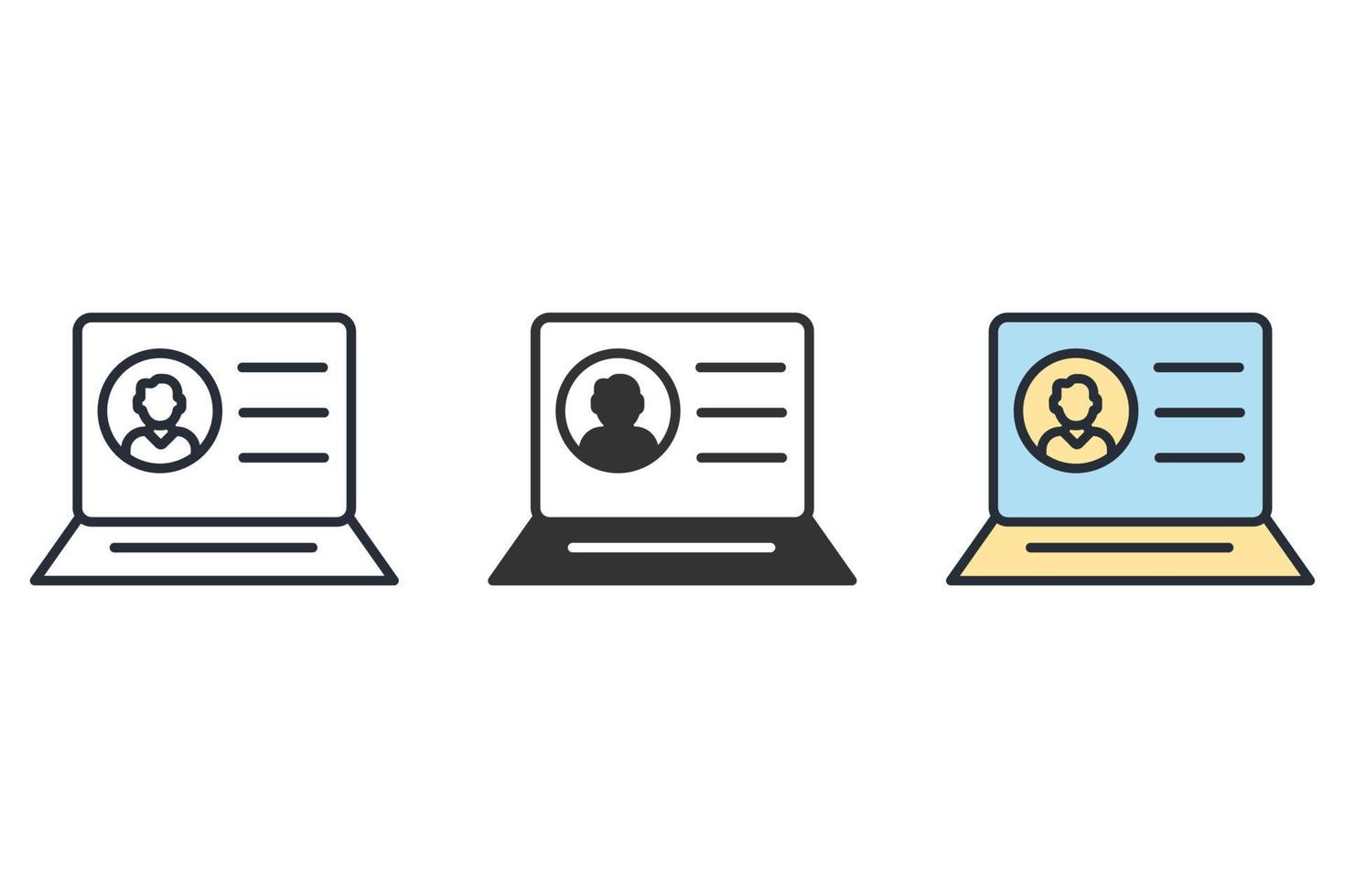 iconos de protección de datos símbolo elementos vectoriales para web infográfico vector