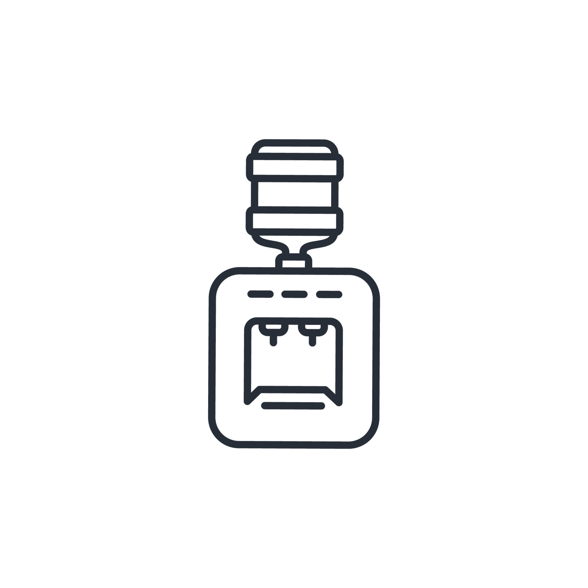 Water cooler icons symbol vector elements for infographic web 10521036