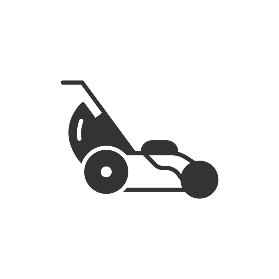 lawn mower icons  symbol vector elements for infographic web