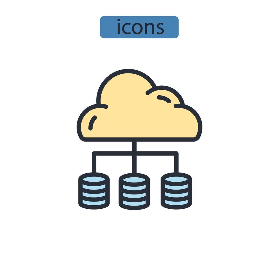 big data icons  symbol vector elements for infographic web
