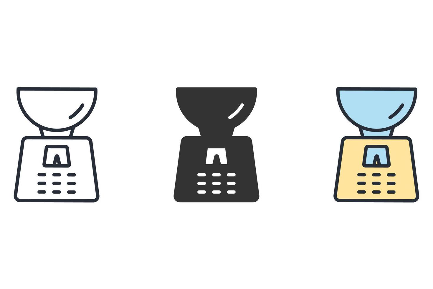 scales icons  symbol vector elements for infographic web