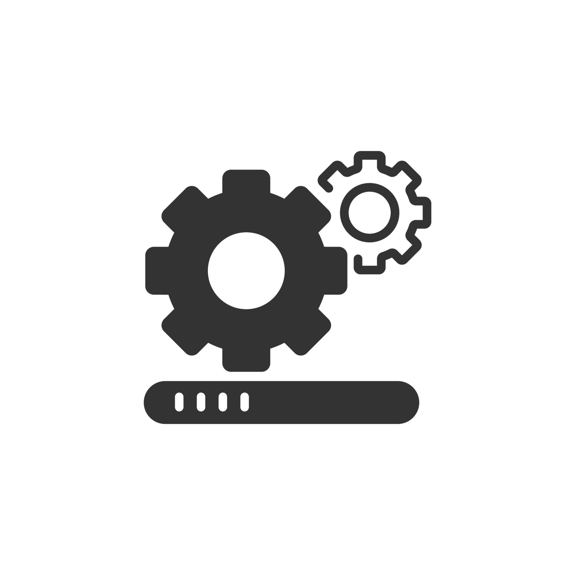 iconos de actualización de software simbolizan elementos vectoriales