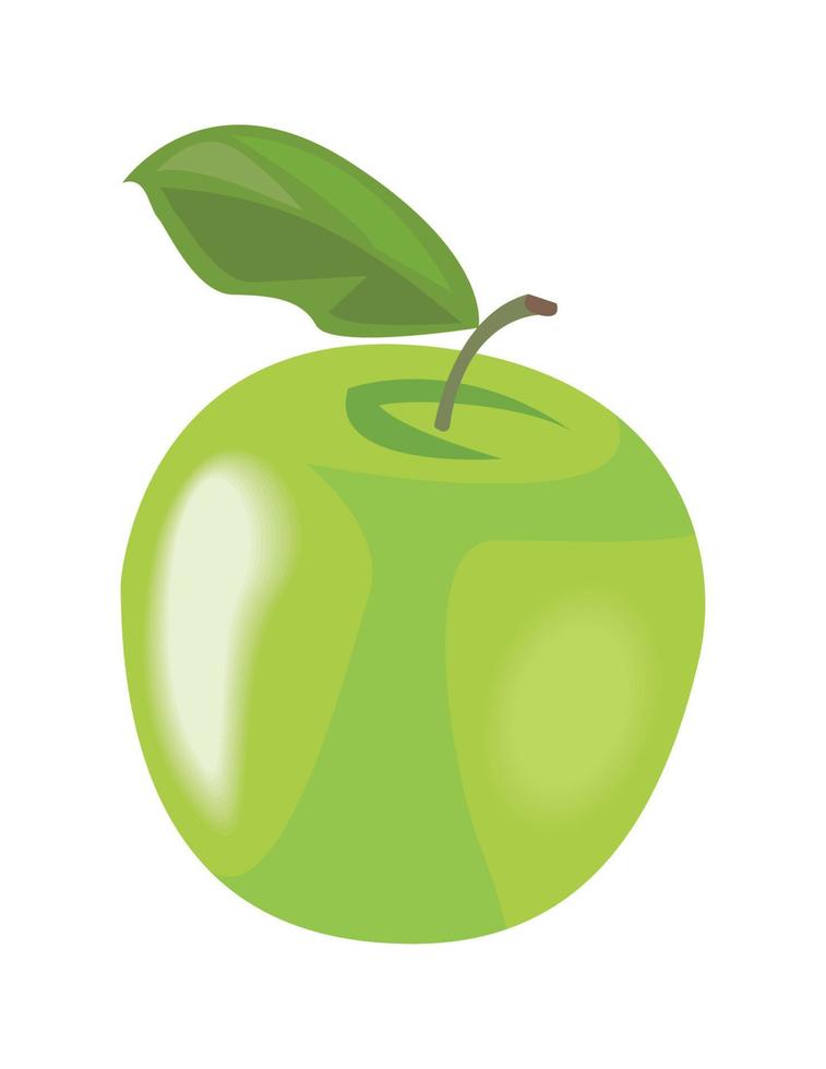 fresh apple fruit vector