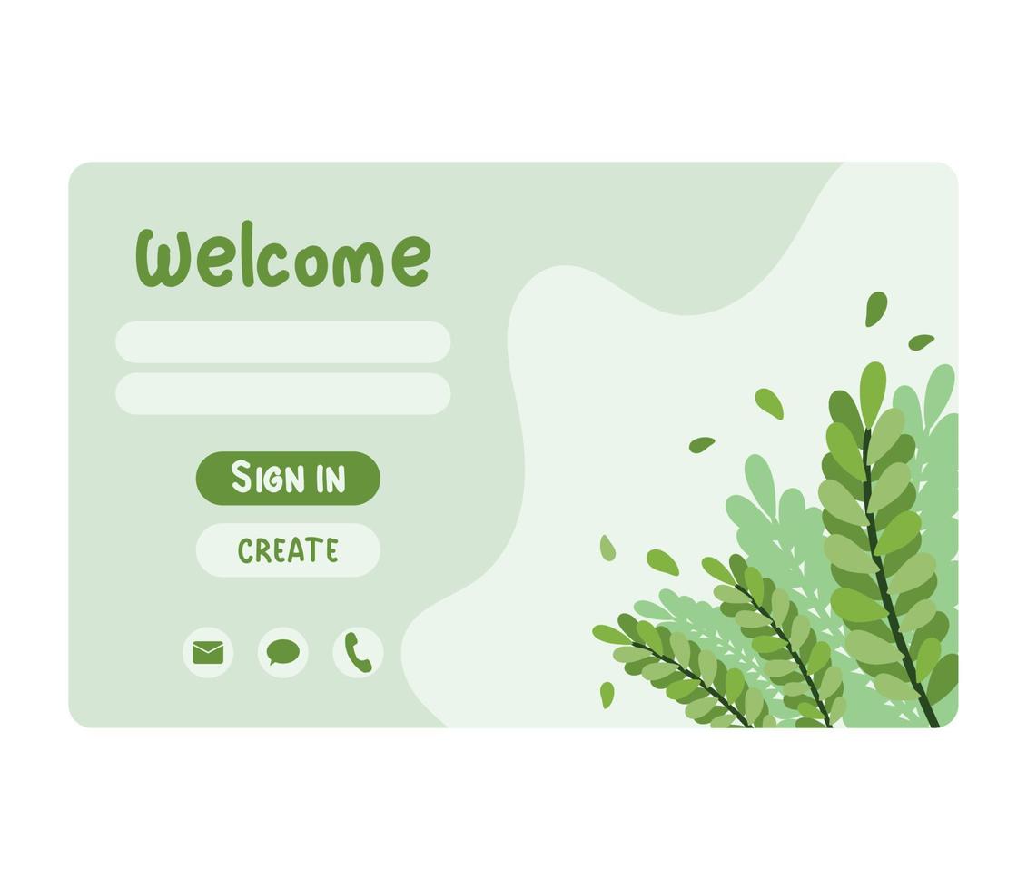 leafs access login template vector