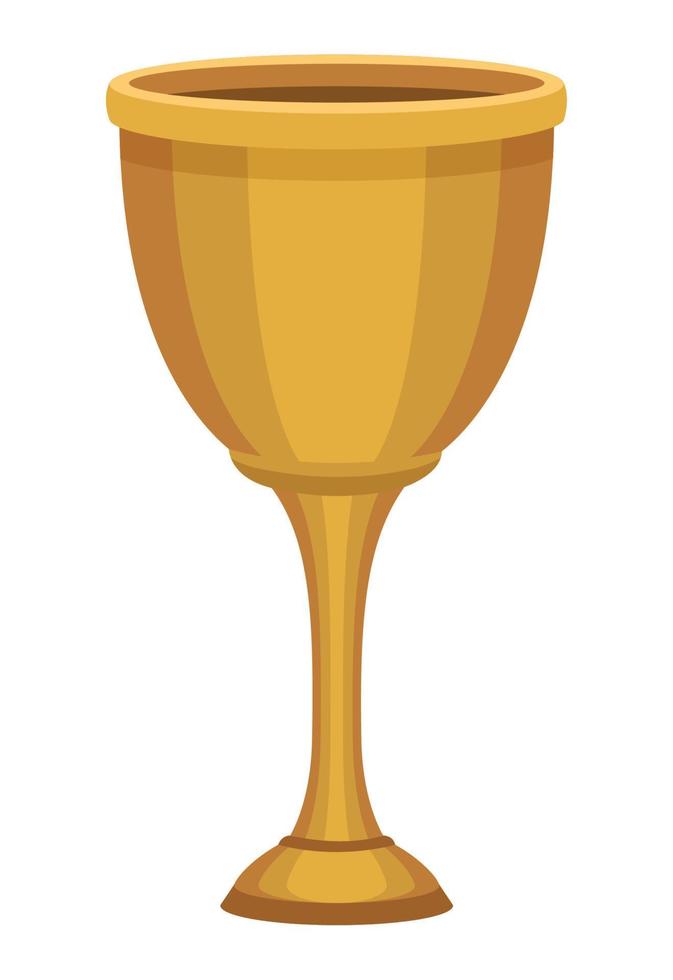golden chalice cup vector