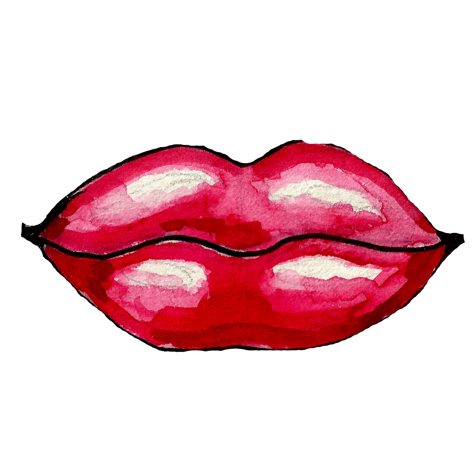 Lips Drawing for Kids - PRB ARTS