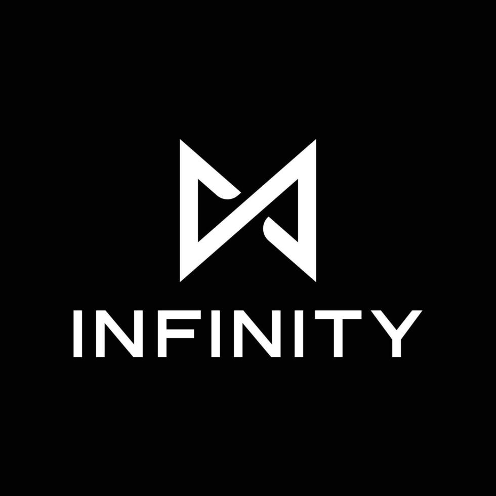 modern infinity logo design vector