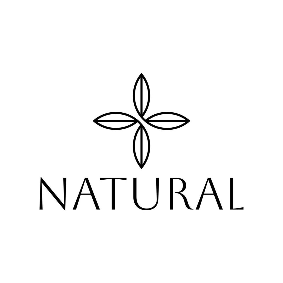 diseño de logotipo de hoja de naturaleza vector