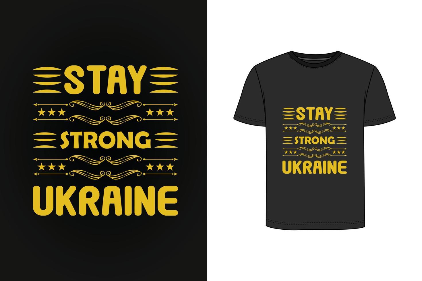 Ukraine retro vintage t shirt design vector