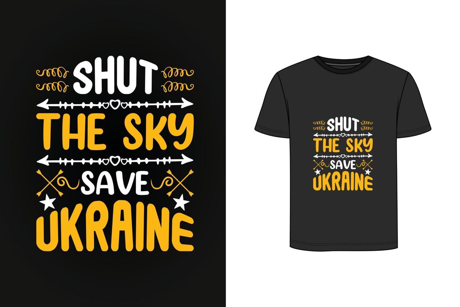 Ukraine retro vintage t shirt design vector