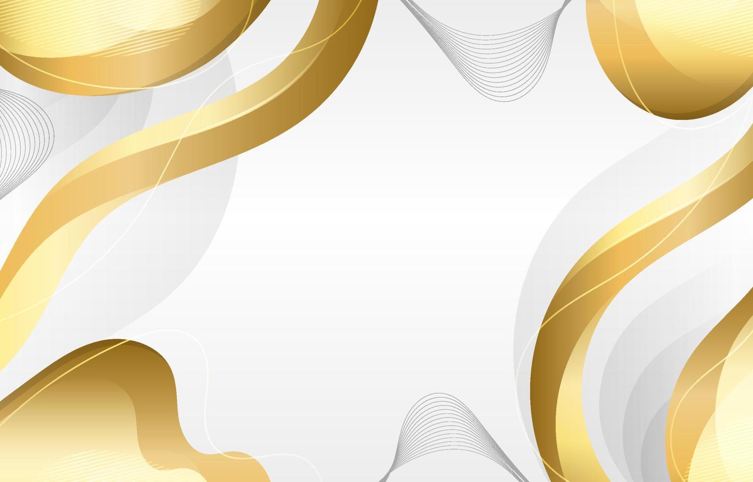 Gold White Modern Background vector