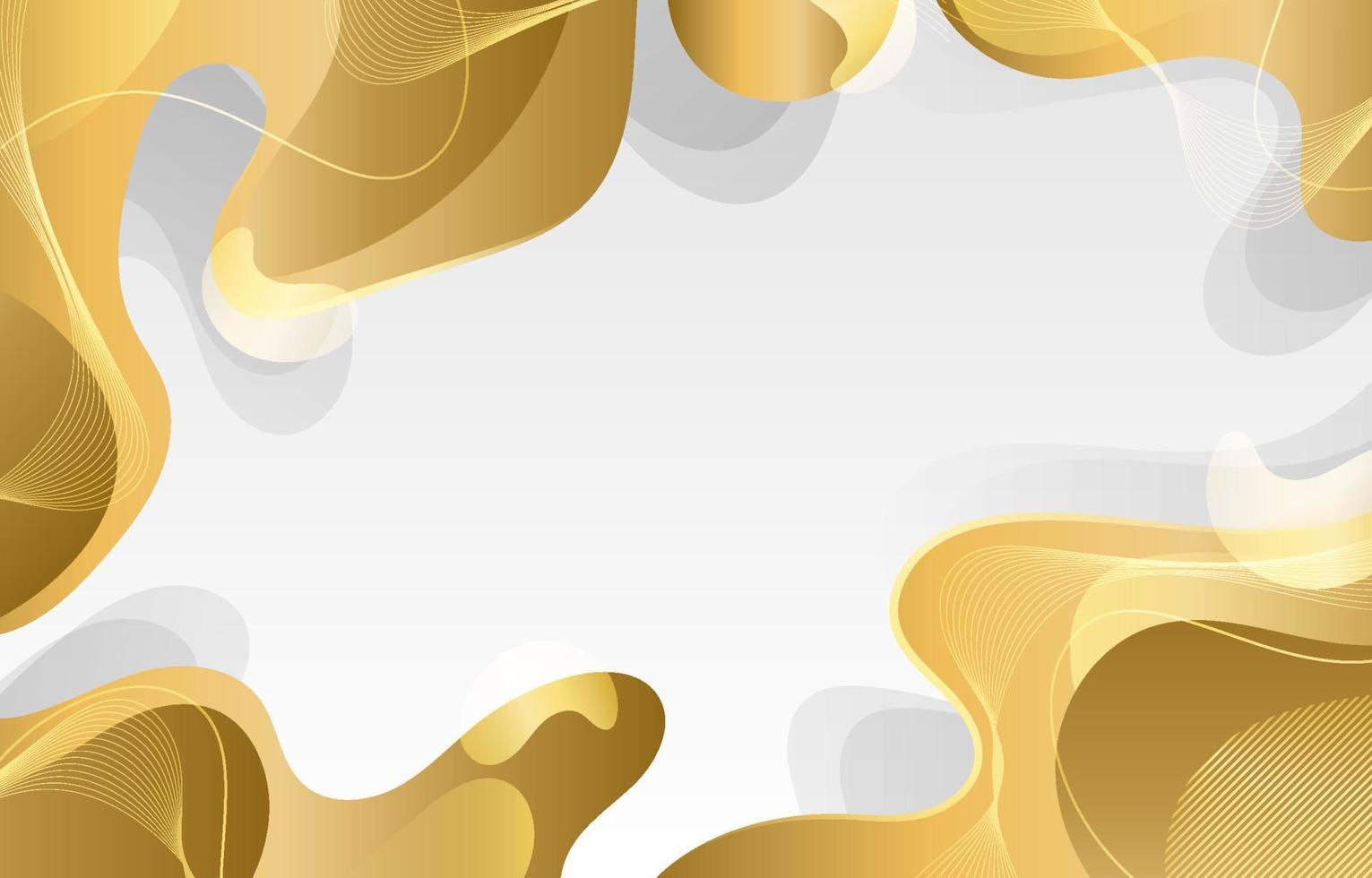 Abstract Gold And White Background vector